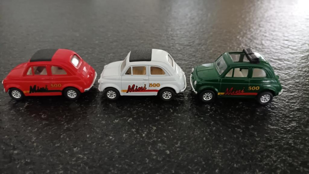 Fiat 500, Hobby en Vrije tijd, Modelauto's | Overige schalen, Verzenden, Auto