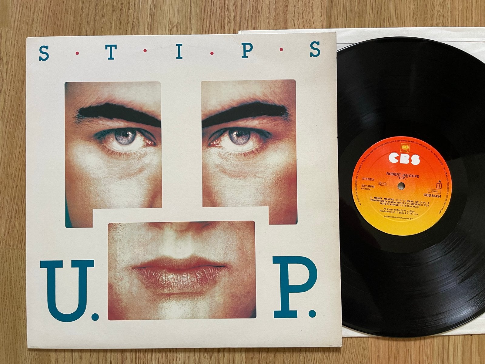 Robert Jan Stips - U.P. LP (1981) CBS Records (Supersister), Cd's en Dvd's, Ophalen of Verzenden, Gebruikt