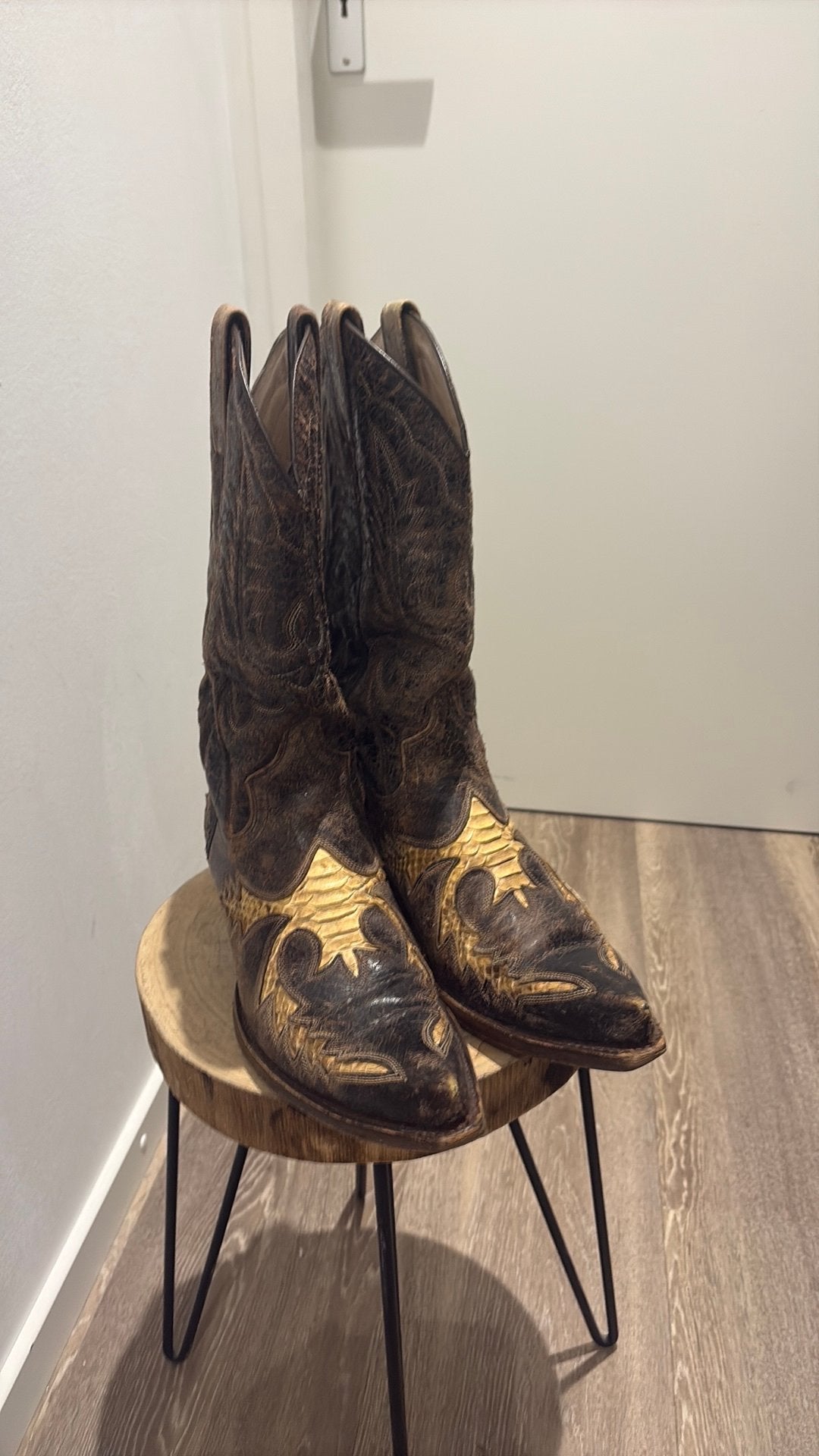 Sendra boots cowboylaarzen mt 43 bruin met python, Bruin, Verzenden, Boots, Zo goed als nieuw