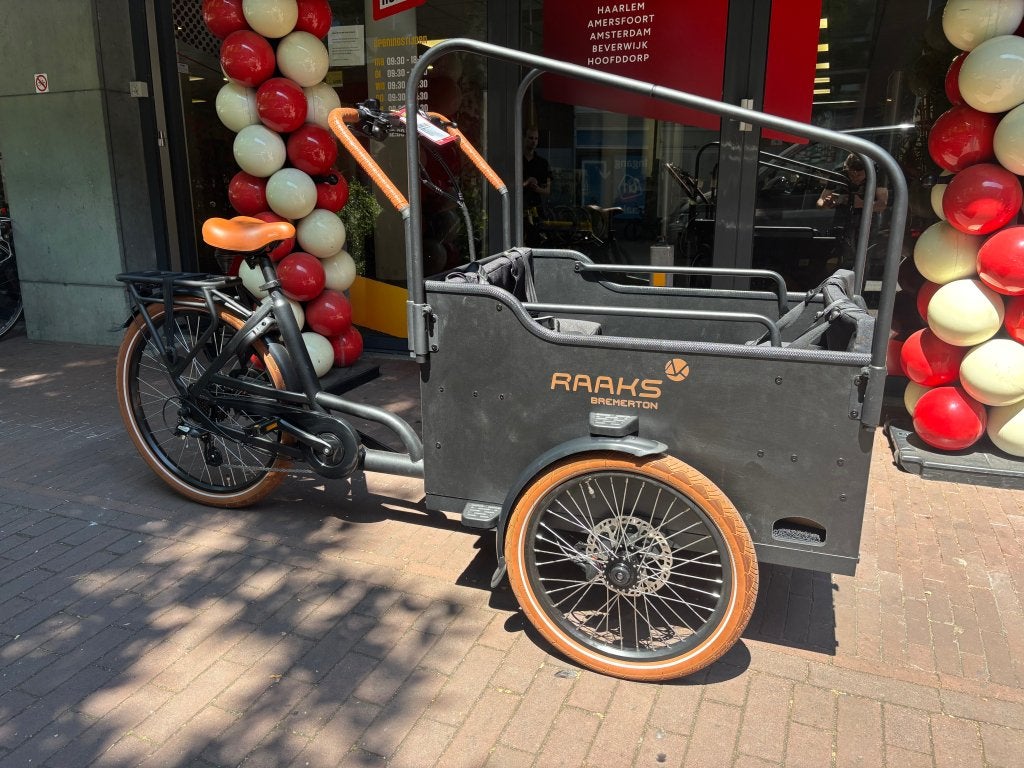 Fietshokje Raaks: Raaks Bremerton elektrische bakfiets nieuw, Fietsen en Brommers, Niet ingevuld, Nieuw, Ophalen of Verzenden