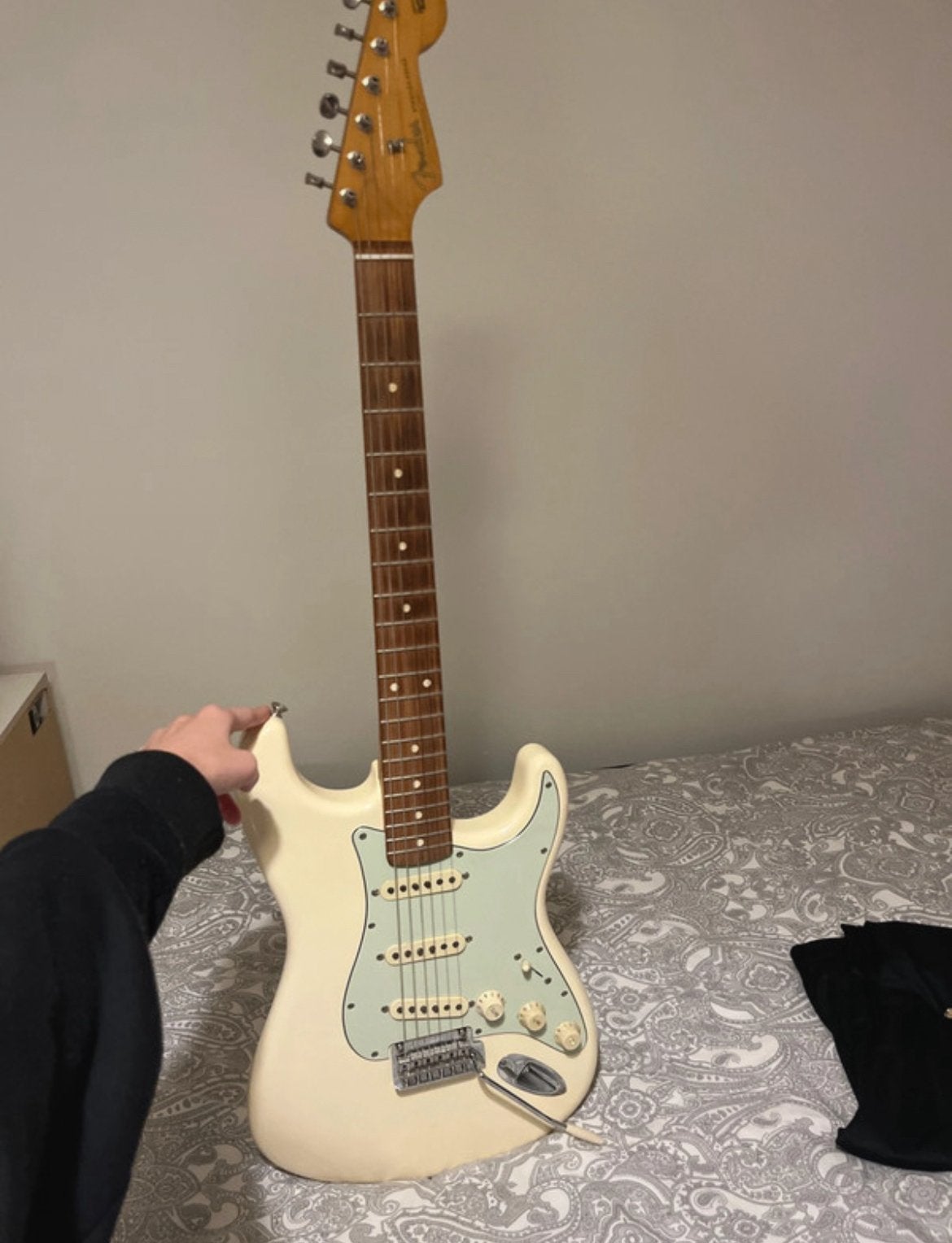 Fender stratocaster, Muziek en Instrumenten, Ophalen, Zo goed als nieuw, Solid body, Fender