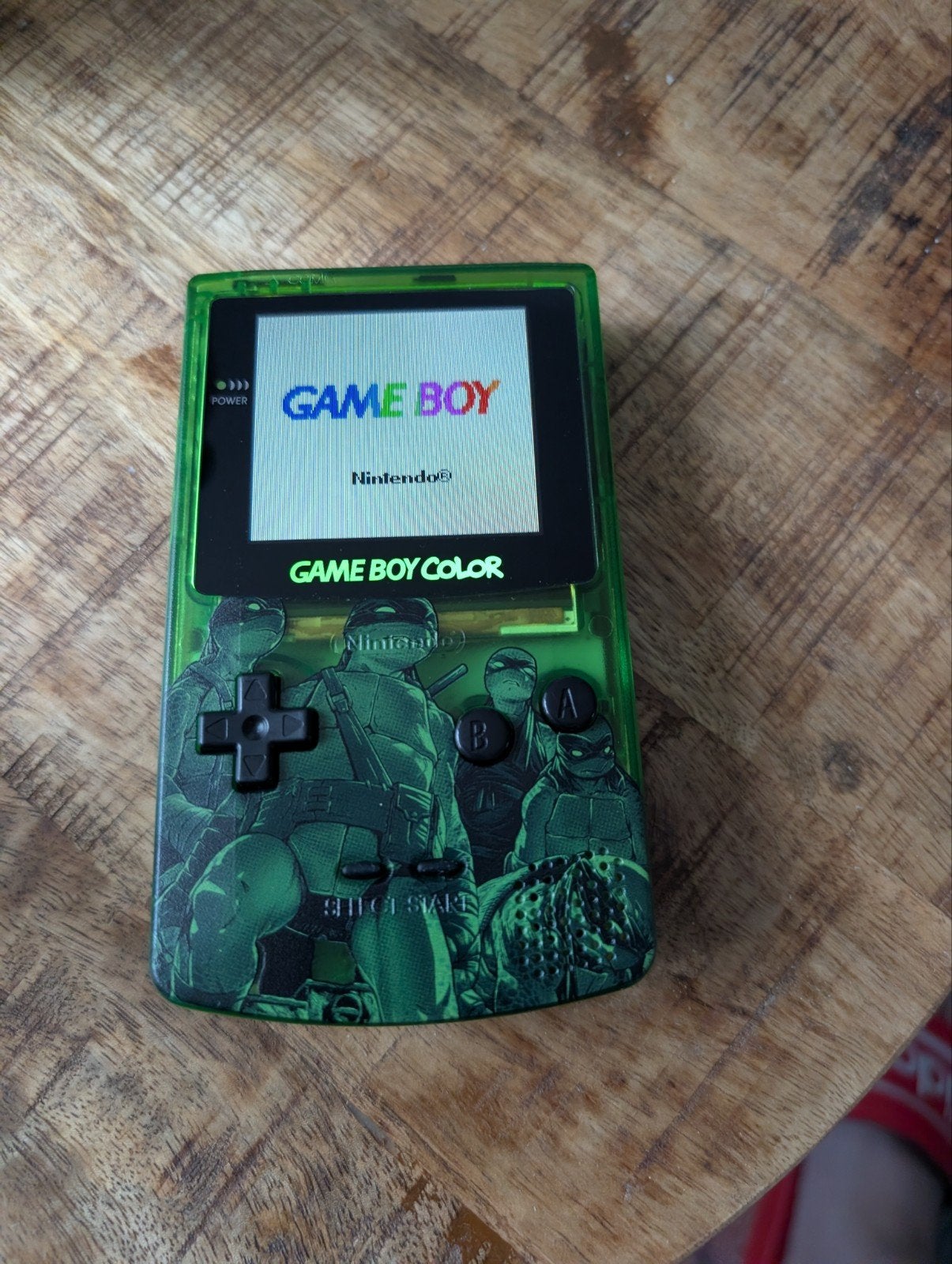 Game Boy Color TMNT Edition + 5 games + beschermcase, Spelcomputers en Games, Spelcomputers | Nintendo Game Boy, Ophalen of Verzenden