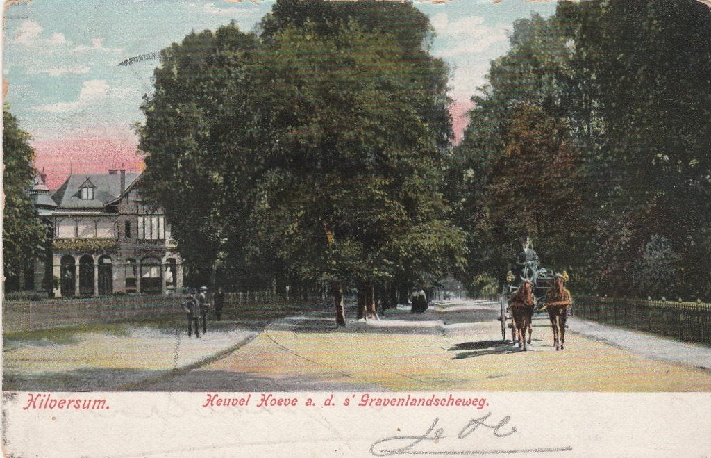hilversum- heuvel hoeve 1905, Ophalen of Verzenden, Voor 1920, Noord-Holland