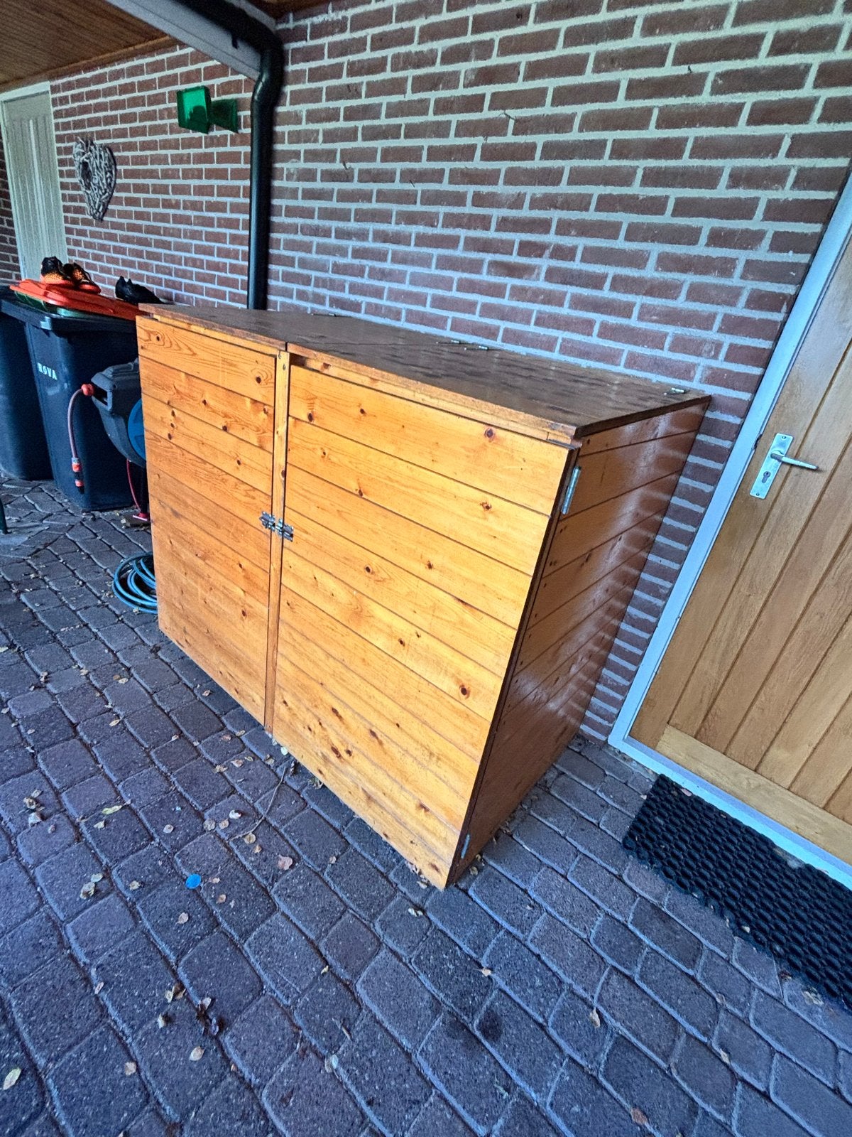 Houten container ombouw, Ophalen, Gebruikt, Hout, Containerberging