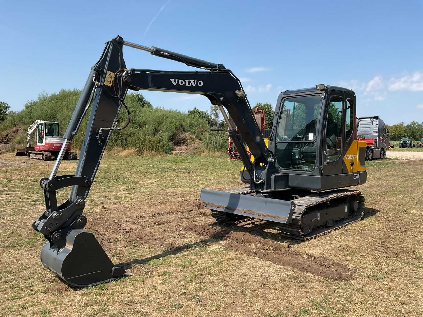 2017 Volvo EC55D Midigraafmachine, Zakelijke goederen, Machines en Bouw | Kranen en Graafmachines, Graafmachine