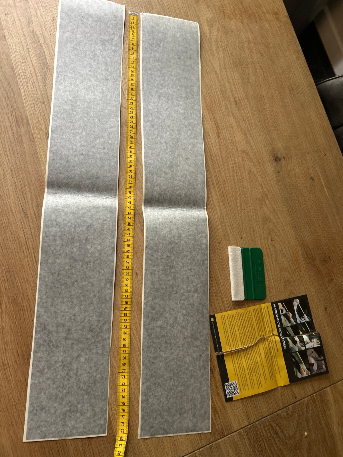 Zwarte Autostrepen 2x 80 cm - Plaksticker Auto Styling, Ophalen of Verzenden