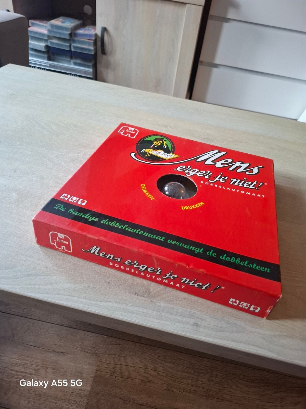 Mens erger je niet! - Dobbelautomaat (Jumbo), Postbus 333, 1500 AH Zaandam, Nederland, Ophalen of Verzenden, Drie of vier spelers