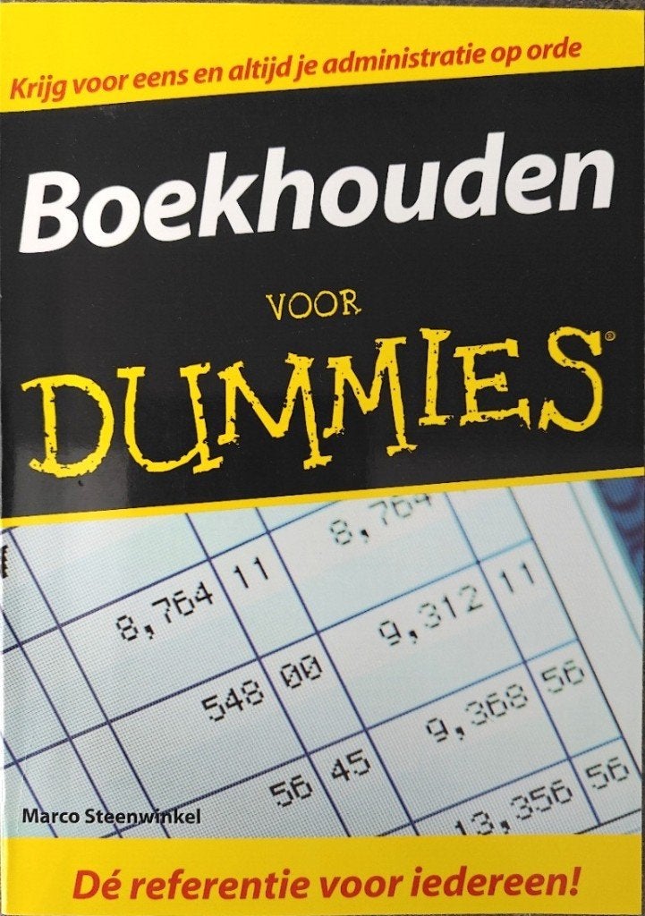 Marco Steenwinkel: BOEKHOUDEN VOOR DUMMIES., Ophalen of Verzenden, Zo goed als nieuw, Accountancy en Administratie