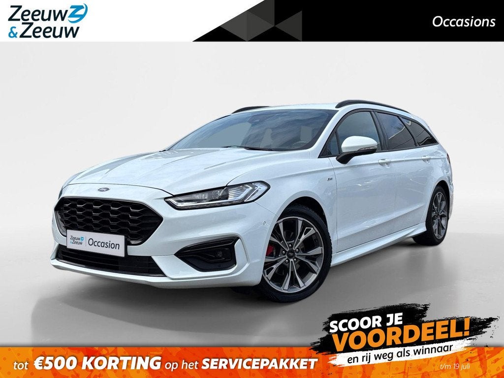 Ford Mondeo Wagon 2.0 IVCT HEV ST-Line | Lederen bekleding |, Auto's, Ford, Gebruikt, Leder en Stof, Hybride Elektrisch/Benzine