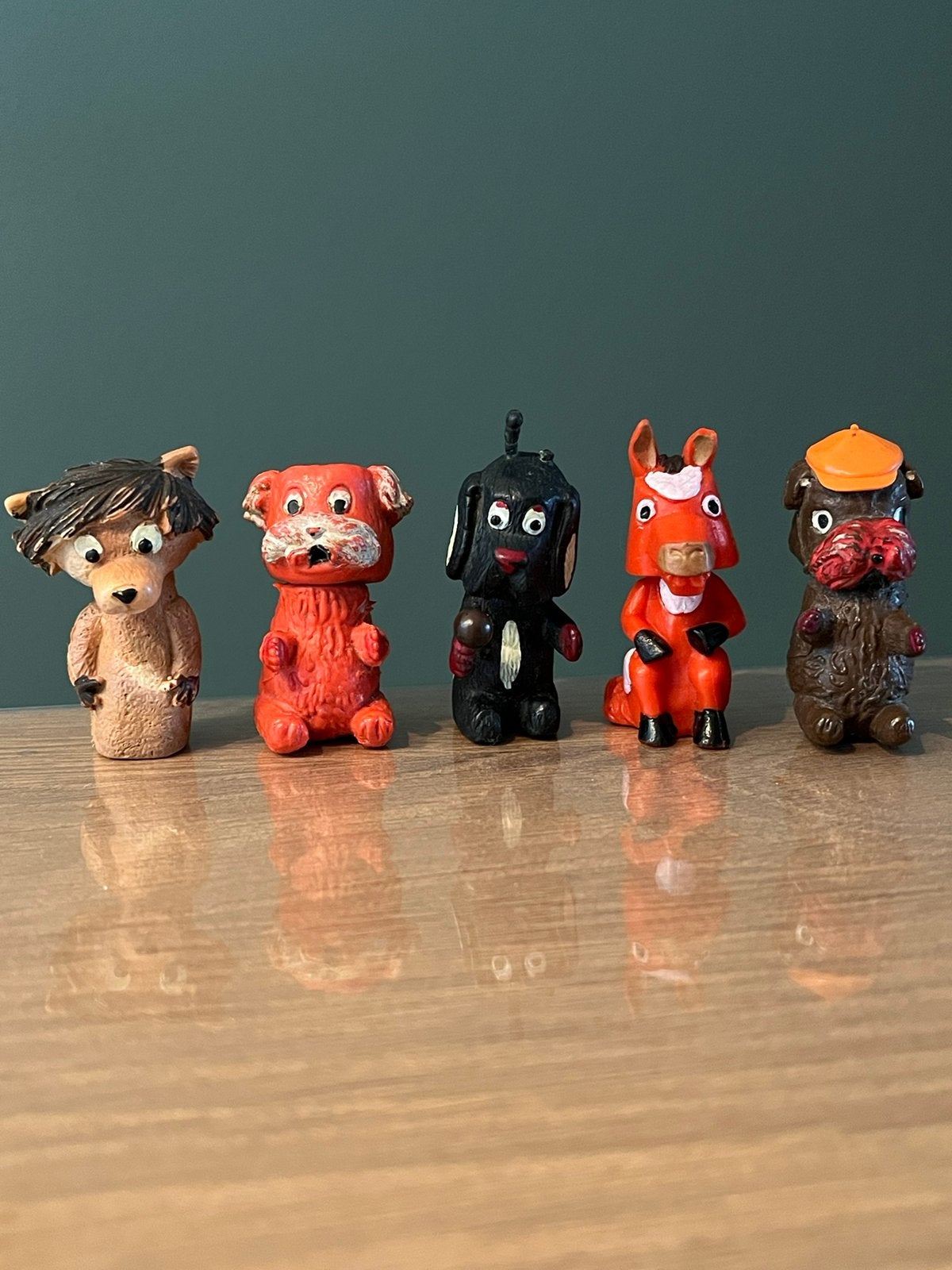 Leuke vintage Fabeltjeskrant De Woefs en de Lamaars figuren, Ophalen of Verzenden, Gebruikt