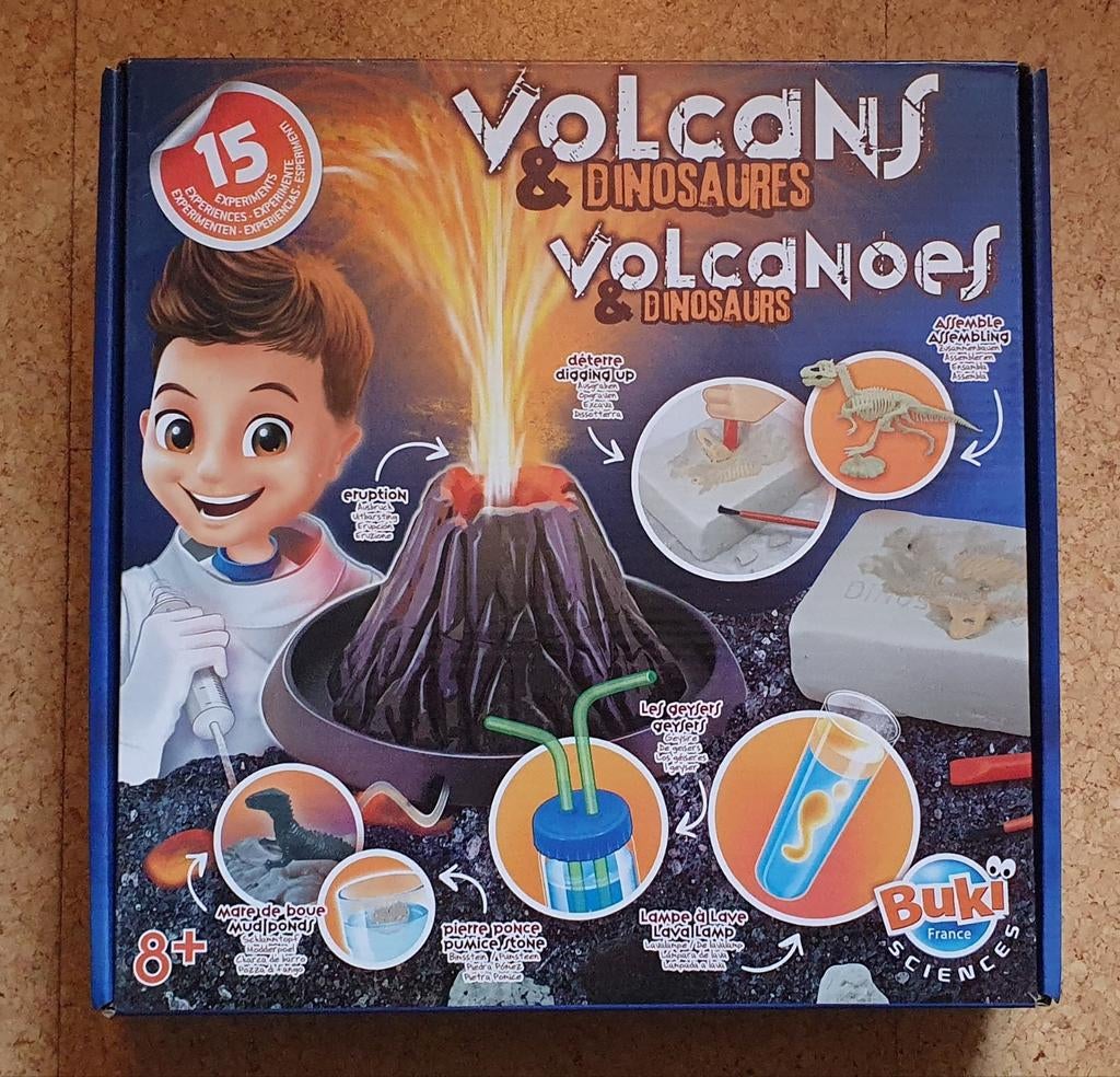 Buki France Vulkanen & Dinosaurussen Experimenteerset, Kinderen en Baby's, Speelgoed | Educatief en Creatief, Ophalen of Verzenden