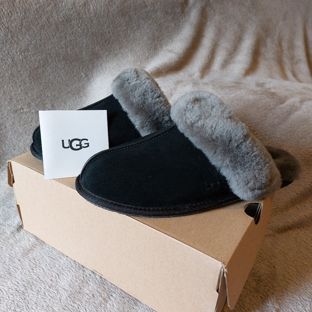 UGG W Scuffette II dames pantoffels zwart/grijs maat 39, UGG, Zwart, Nieuw, Ophalen of Verzenden