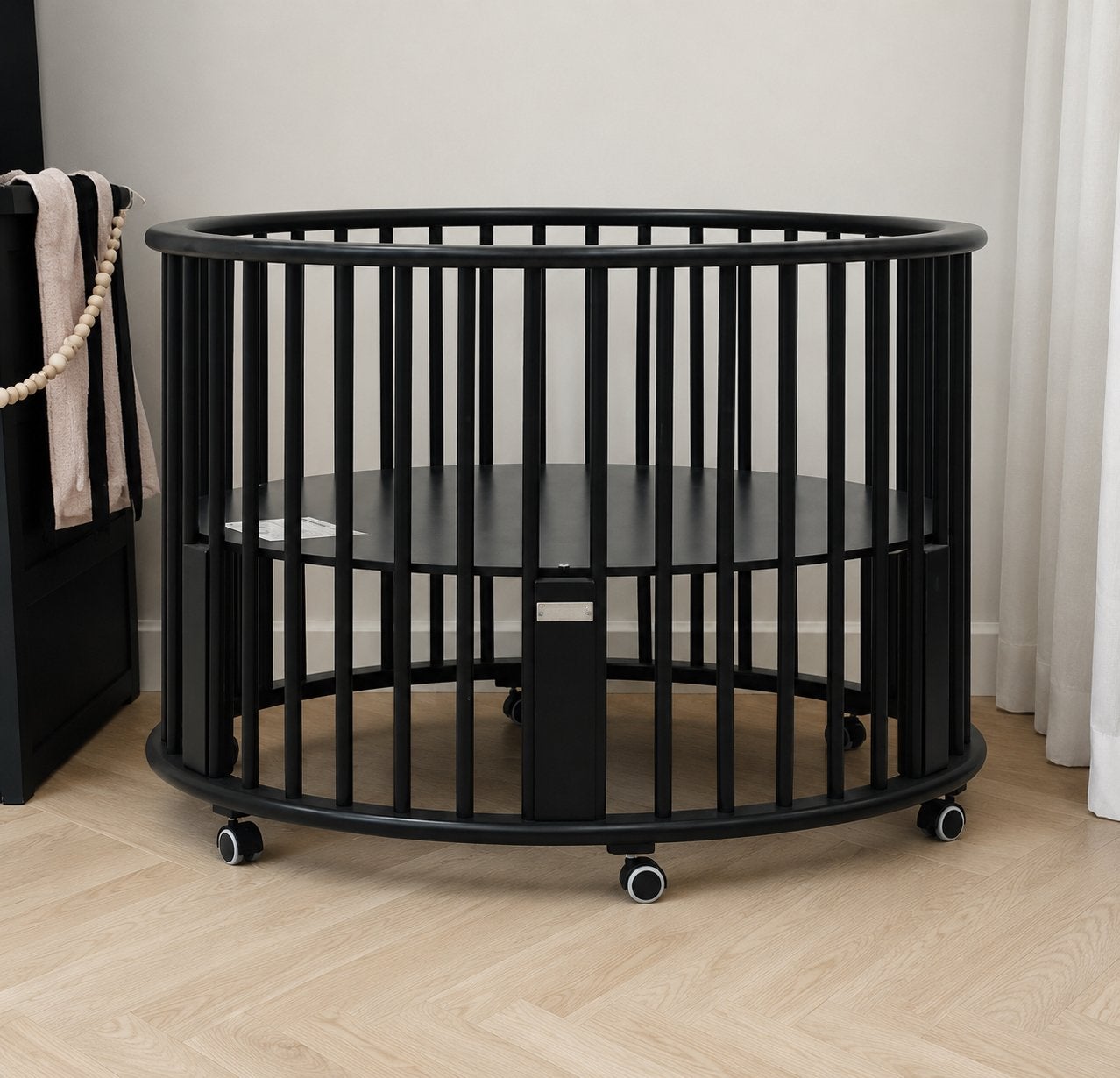 Babybox Bopita - inclusief speelgoedzak, Ophalen, Zo goed als nieuw, Rond, Boxkleed
