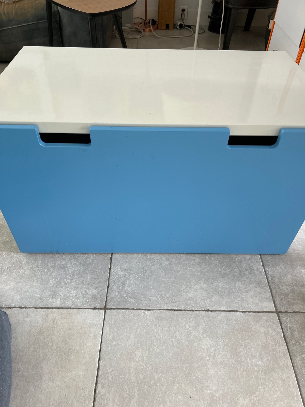IKEA Stuva speelgoedkist met blauwe lade ( opbergbankje), Ophalen, Gebruikt
