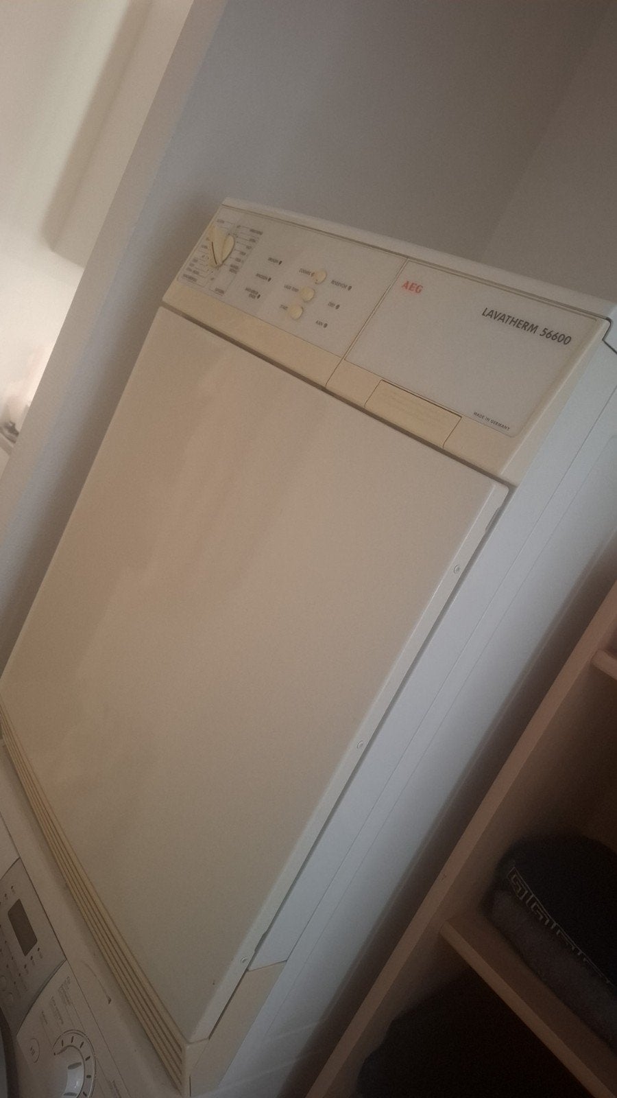 AEG Lavatherm 56600 Luchtafvoer Wasdroger, Ophalen, Gebruikt, Voorlader, Luchtafvoer