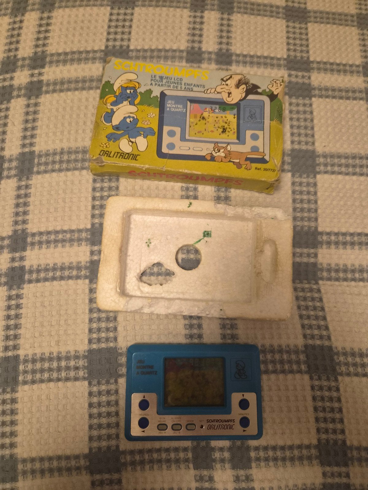Vintage Schtroumpfs Dalitronic LCD handheld game, Ophalen of Verzenden, Overige merken, Gebruikt