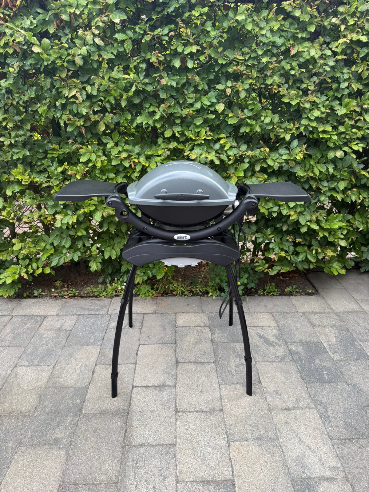 Weber Q1400 elektrische BBQ met onderstel en beschermhoes, Ophalen, Gebruikt