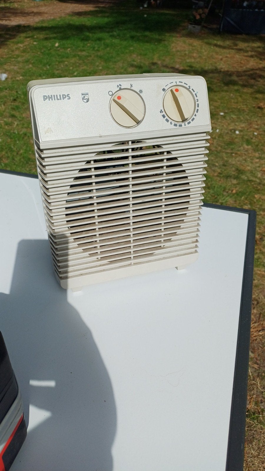 Philips Tafelventilator en Kachel- Compact en Krachtig, Ophalen of Verzenden, Gebruikt, Tafel- of Grondventilator, Minder dan 60 m³
