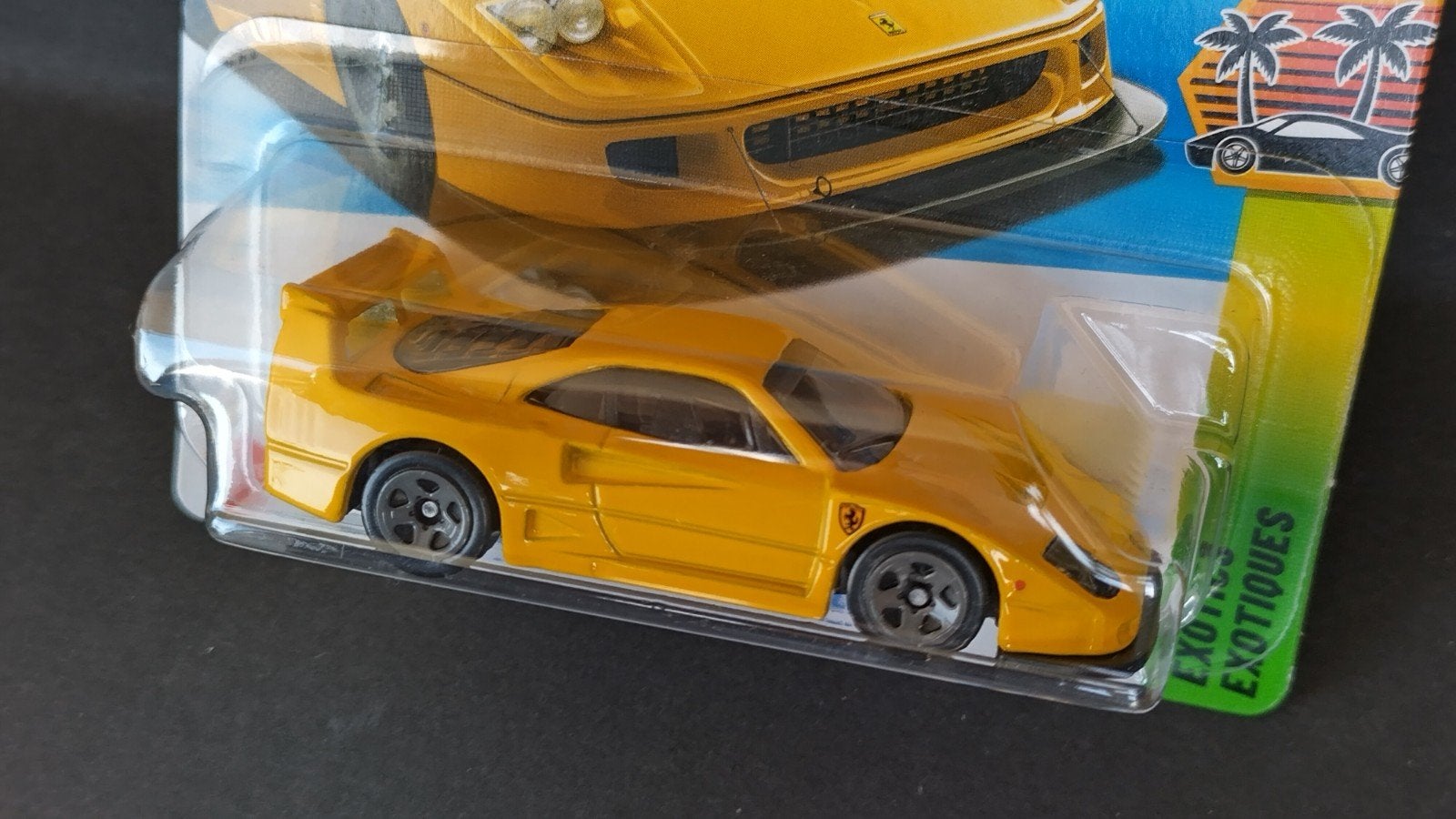 Ferrari F40 Competizione Yellow 1:64 Hotwheels Pol, Hobby en Vrije tijd, Auto, Verzenden, ., Nieuw