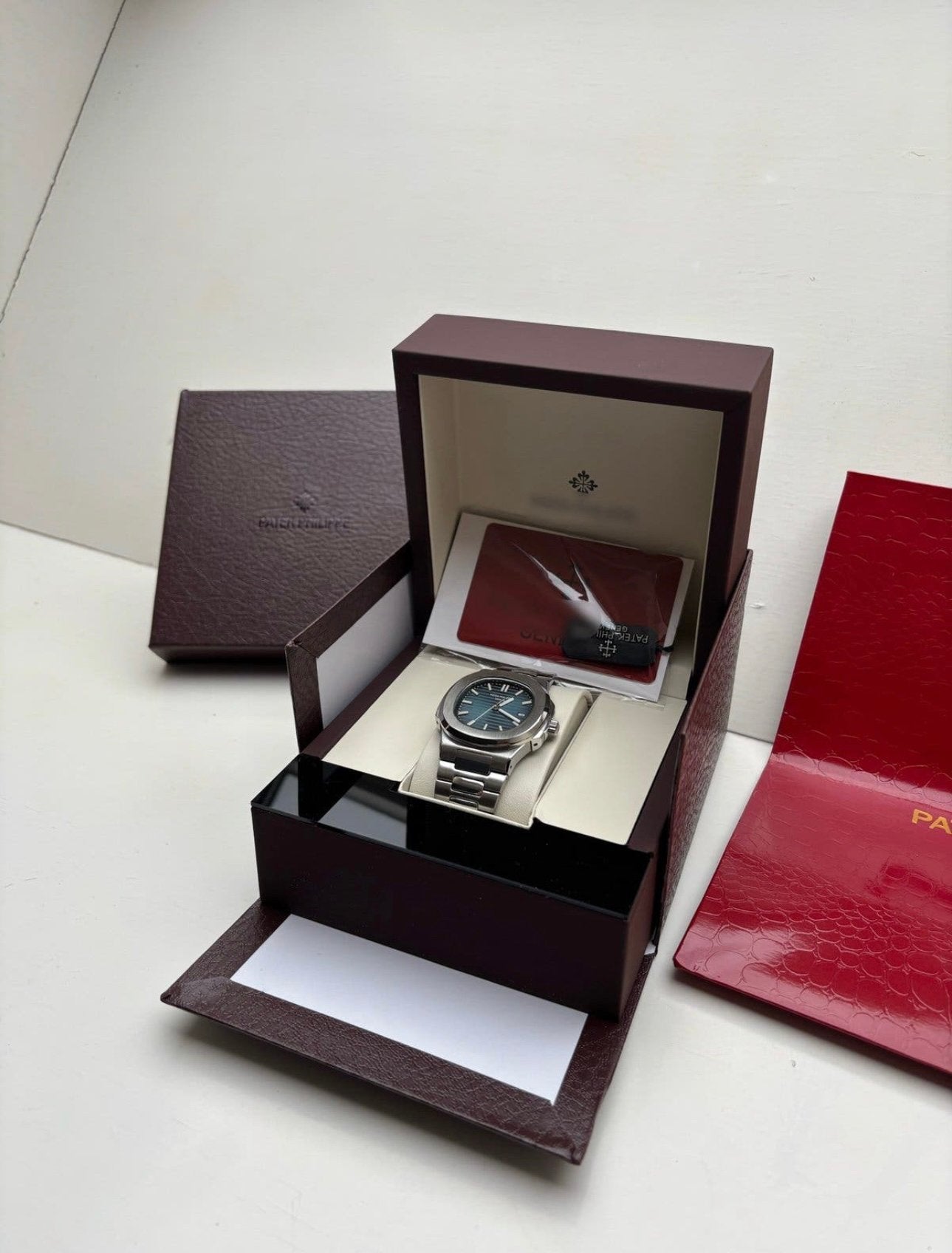 Patek philippe, Overige merken, Staal, Staal, Polshorloge
