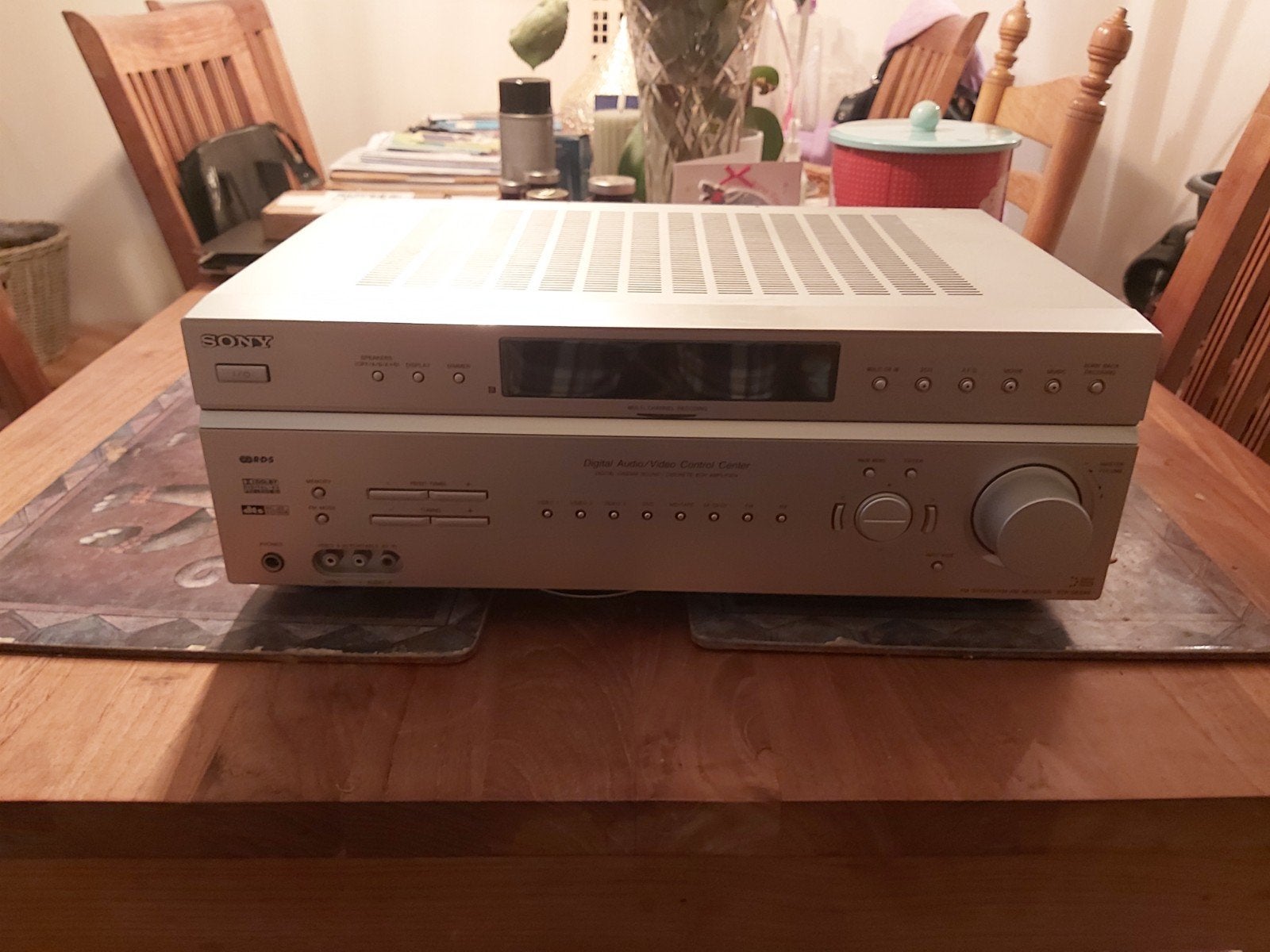 Sony AV Receiver met afstandsbediening, Ophalen of Verzenden, 60 tot 120 watt, Sony, Gebruikt