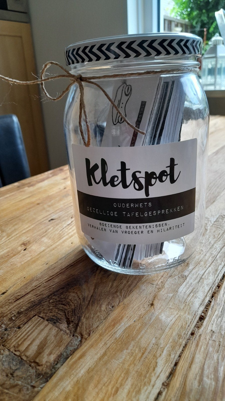 Kletspot Ouderwets Gezellige Tafelgesprekken Nieuw, Ophalen of Verzenden, Nieuw