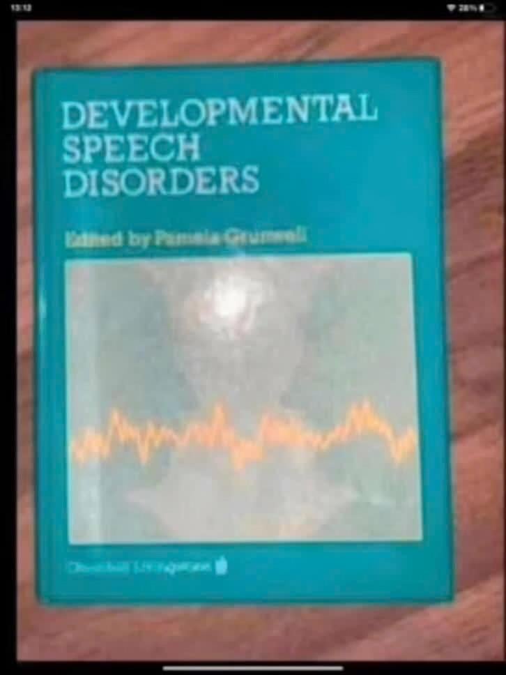 developmental speech disorder, Verzenden