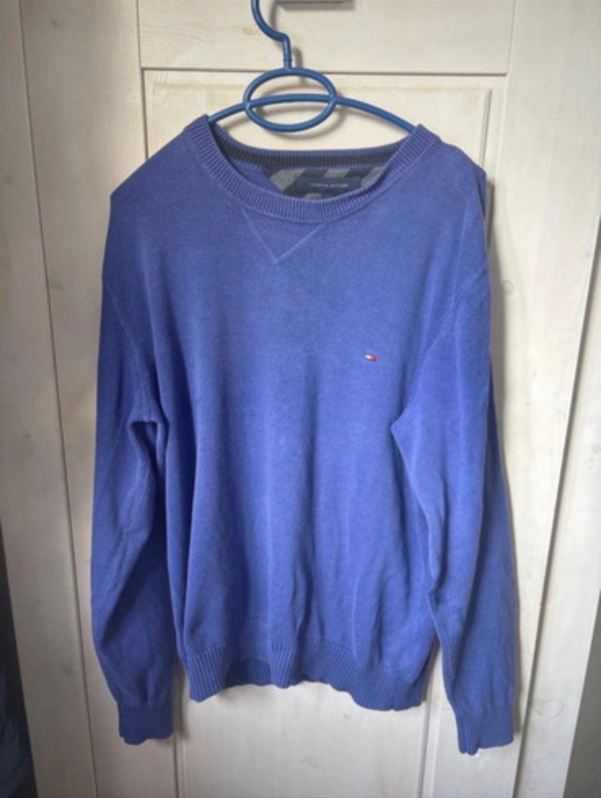 Tommy Hilfiger herentrui - Maat L, Kleding | Heren, Ophalen of Verzenden, Gedragen, Maat 52/54 (L), Blauw