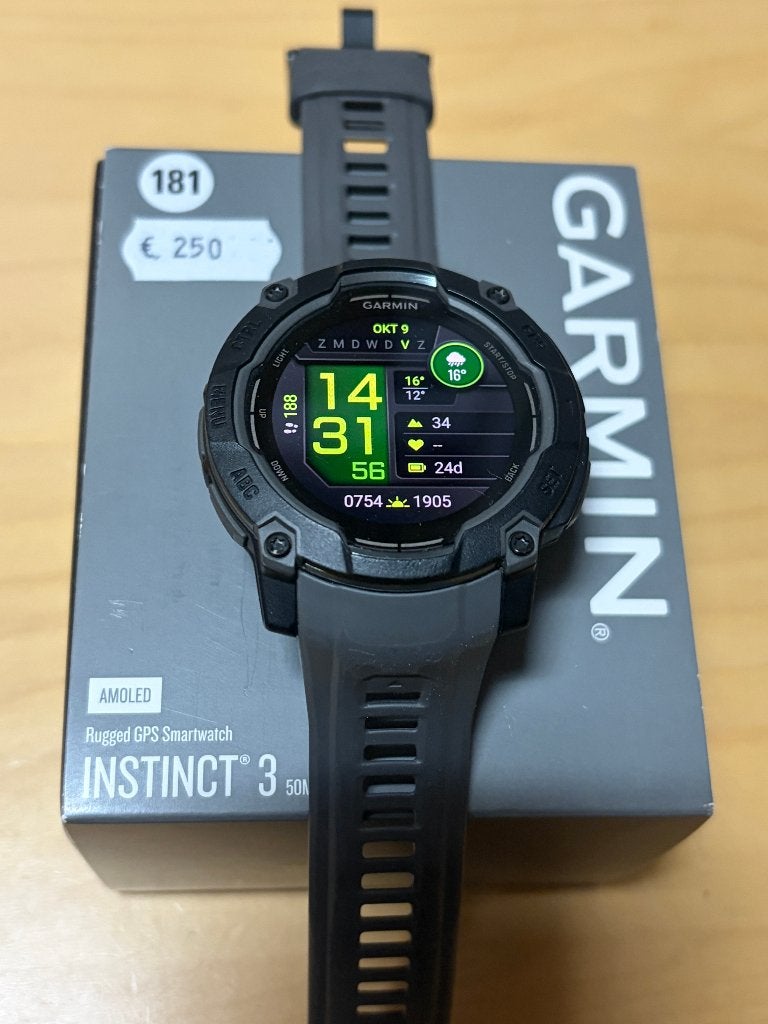 Garmin Instinct 3 (amoled) 51 mm (GPSinruil-nr 181), Bramenberg 9, Zwart, Garmin, Info@gpsinruil.nl