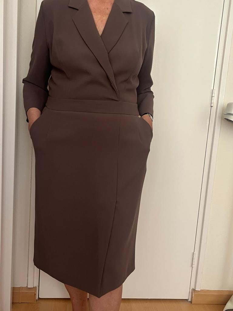 La Dress aubergine jurk, z.g.a.n., Kleding | Dames, Jurken, Paars, Maat 46/48 (XL) of groter, Ophalen of Verzenden, Zo goed als nieuw