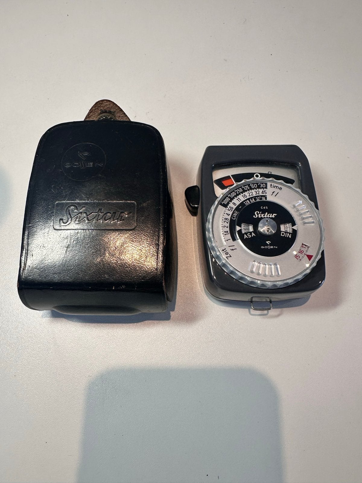 Gossen Sixtar Lichtmeter met Leren Hoesje (Vintage), Ophalen of Verzenden, Zo goed als nieuw