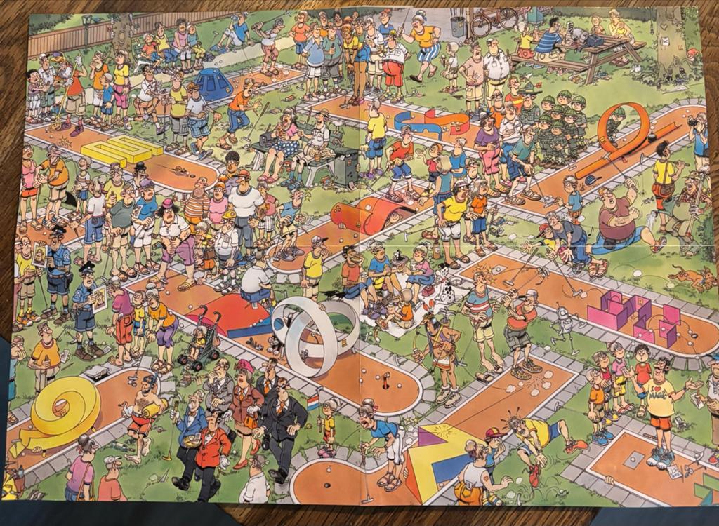 Jan van Haasteren Puzzel 950 stukjes - Crazy Golf, Ophalen of Verzenden, 500 t/m 1500 stukjes, Zo goed als nieuw, Legpuzzel