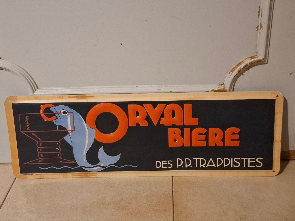 Metalen bierplaat Orval, Ophalen of Verzenden, Nieuw, Reclamebord, Plaat of Schild, Overige merken