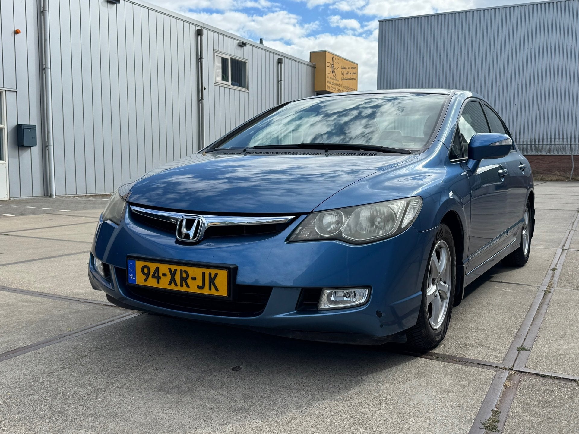 Honda Civic 1.3 Hybrid, Auto's, Honda, Gebruikt, Blauw, Origineel Nederlands, Bedrijf
