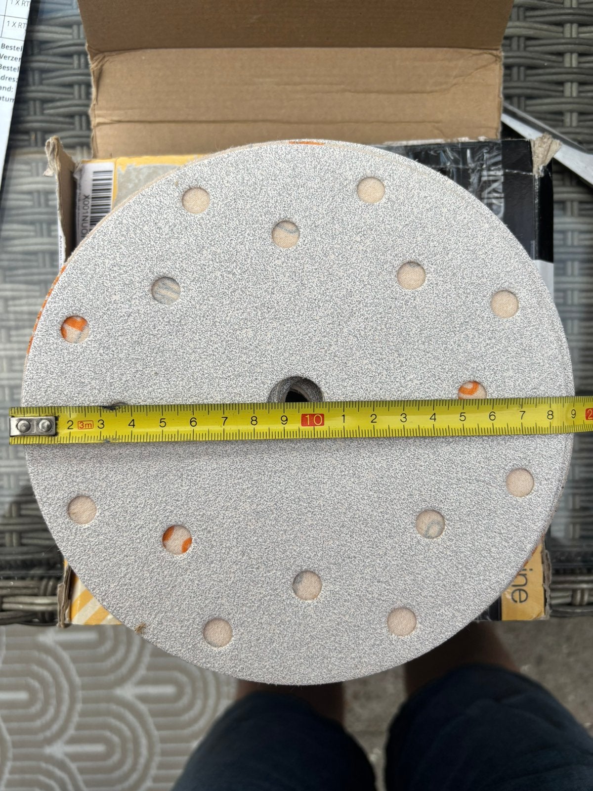 Schuurschijven 185mm P60 - 50 stuks - Nieuw in doos, Doe-het-zelf en Verbouw, Ophalen of Verzenden, Nieuw, Vlakschuurmachine