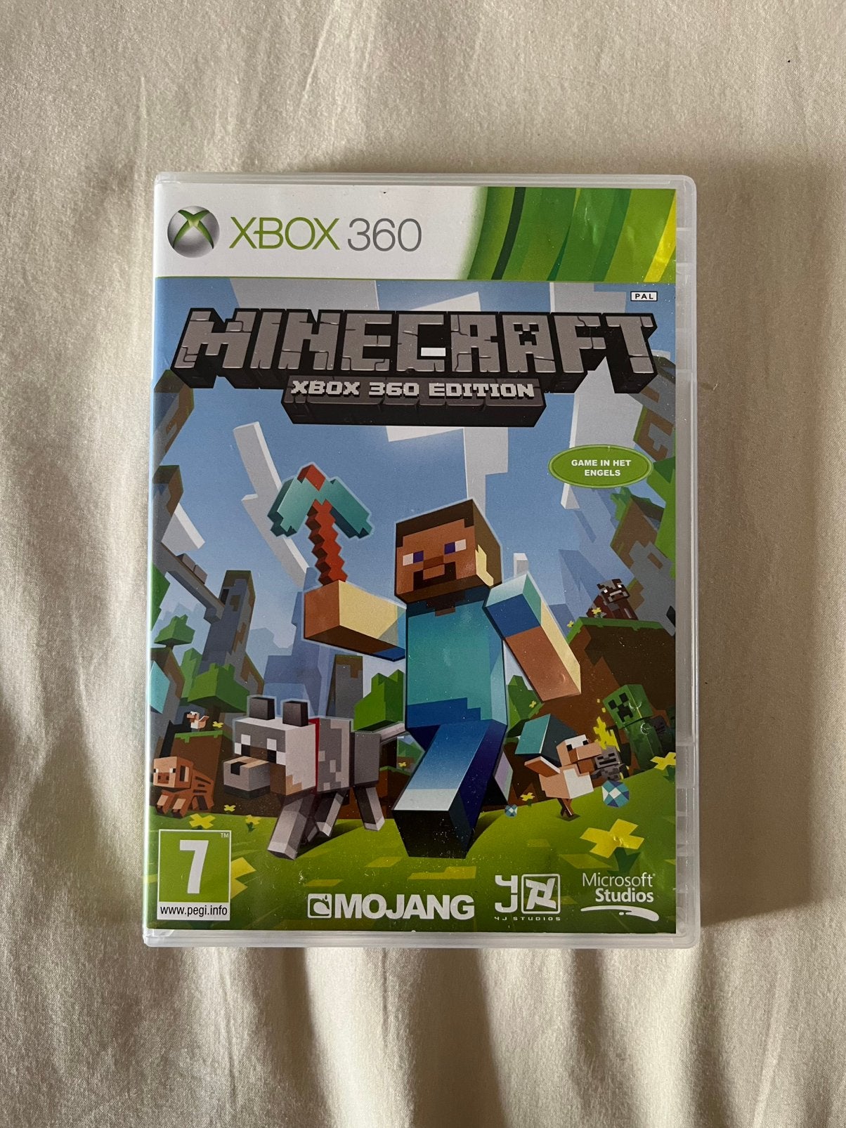 Minecraft XBOX 360 Edition, Case & Disc, Werkend, Spelcomputers en Games, Games | Xbox 360, Gebruikt, Avontuur en Actie, 3 spelers of meer
