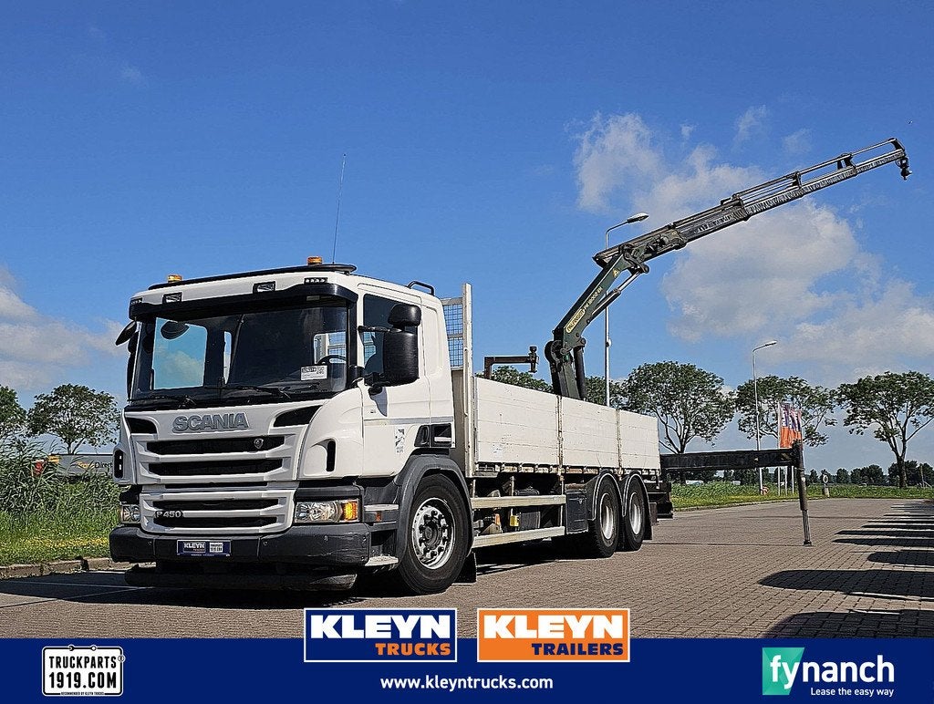 SCANIA P450 6x4 pk18002-eh c rem, Auto's, Automaat, Euro 6, Scania, Wit