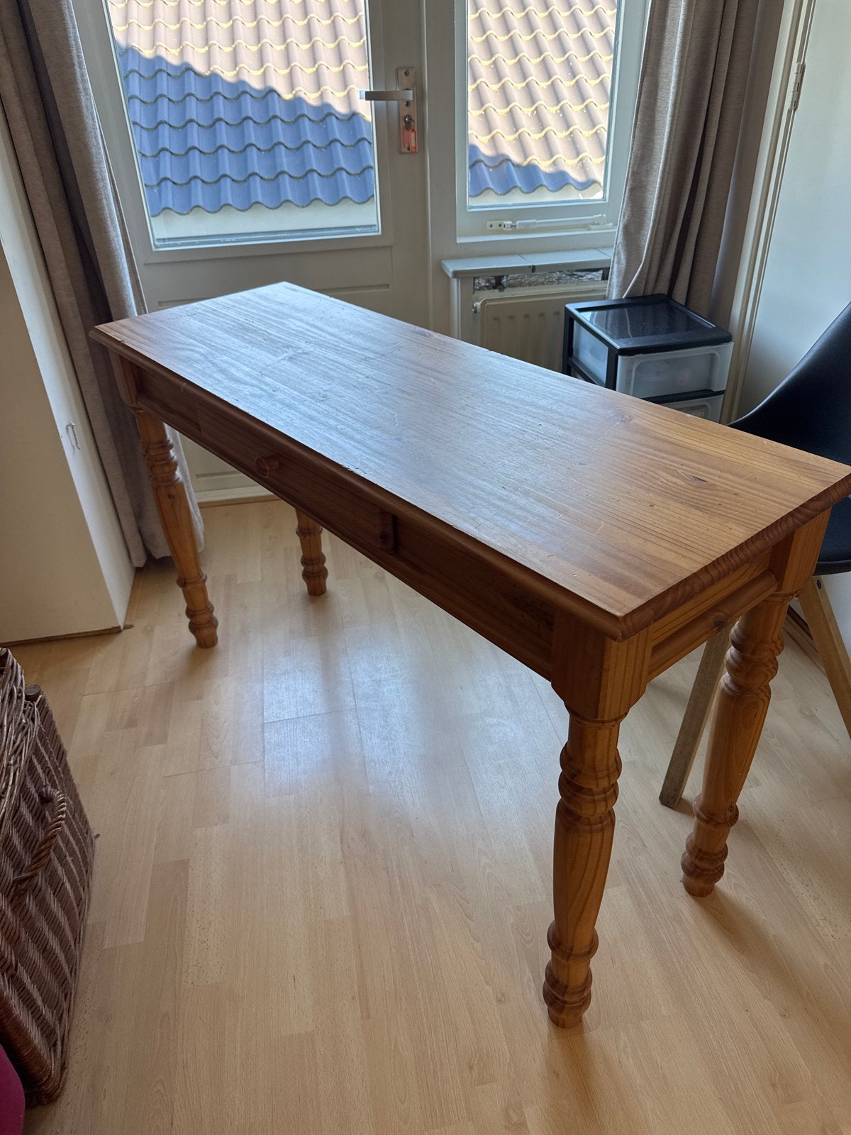 Grenen sidetable - Opknapper, Huis en Inrichting, Ophalen, Gebruikt, 100 tot 150 cm, Grenenhout