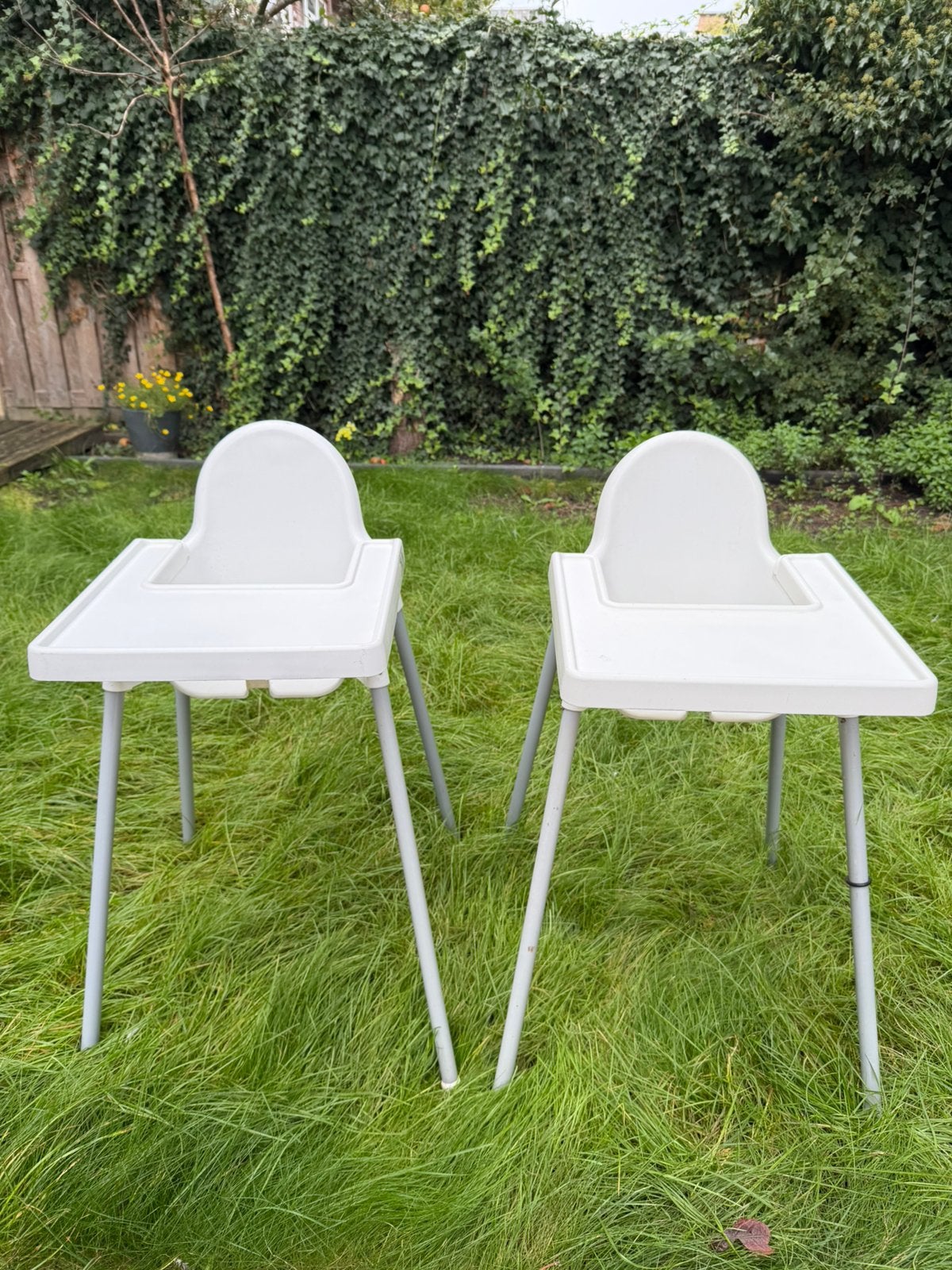 Ikea kinderstoel met blad 2x/tweeling, Ophalen, Gebruikt, Kunststof
