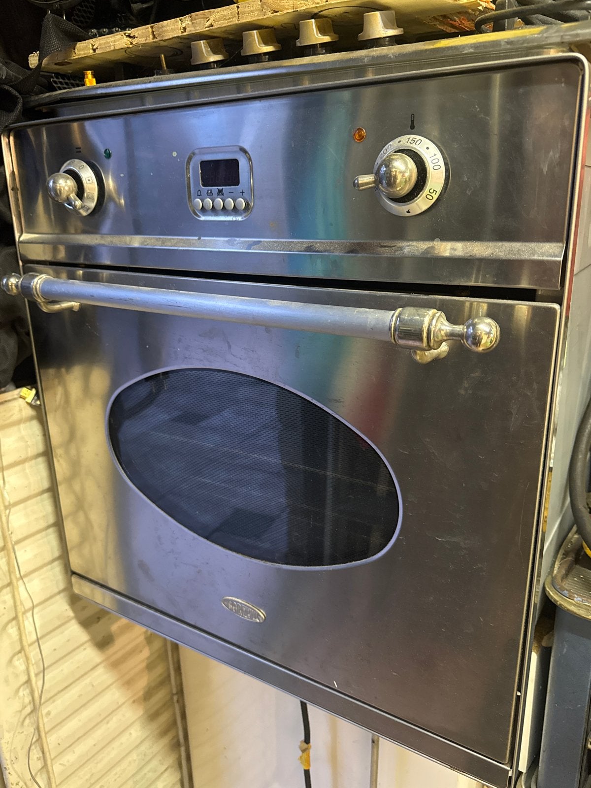 Boretti oven met gasfornuis - zelf schoonmaken, Ophalen, Gebruikt, Oven, Vrijstaand