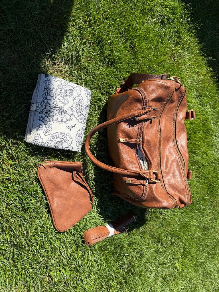 Luiertas Isoki, Kinderen en Baby's, Luiertassen, Verzorgingstas, Bruin, Overige merken, Schoudertas functie
