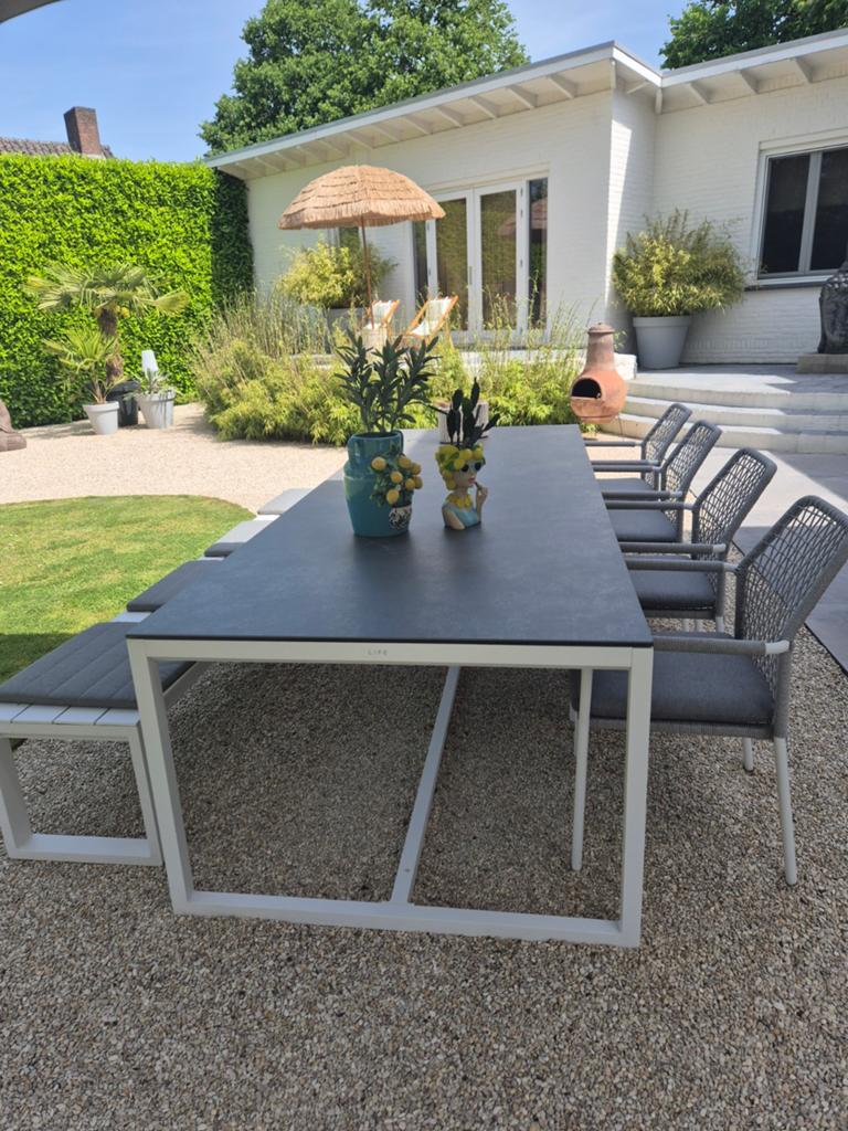 Life Outdoor Vienna Rope Stoelen + Primavera Sportback Tuinb, Ophalen, Aluminium, Bank, Tuinset