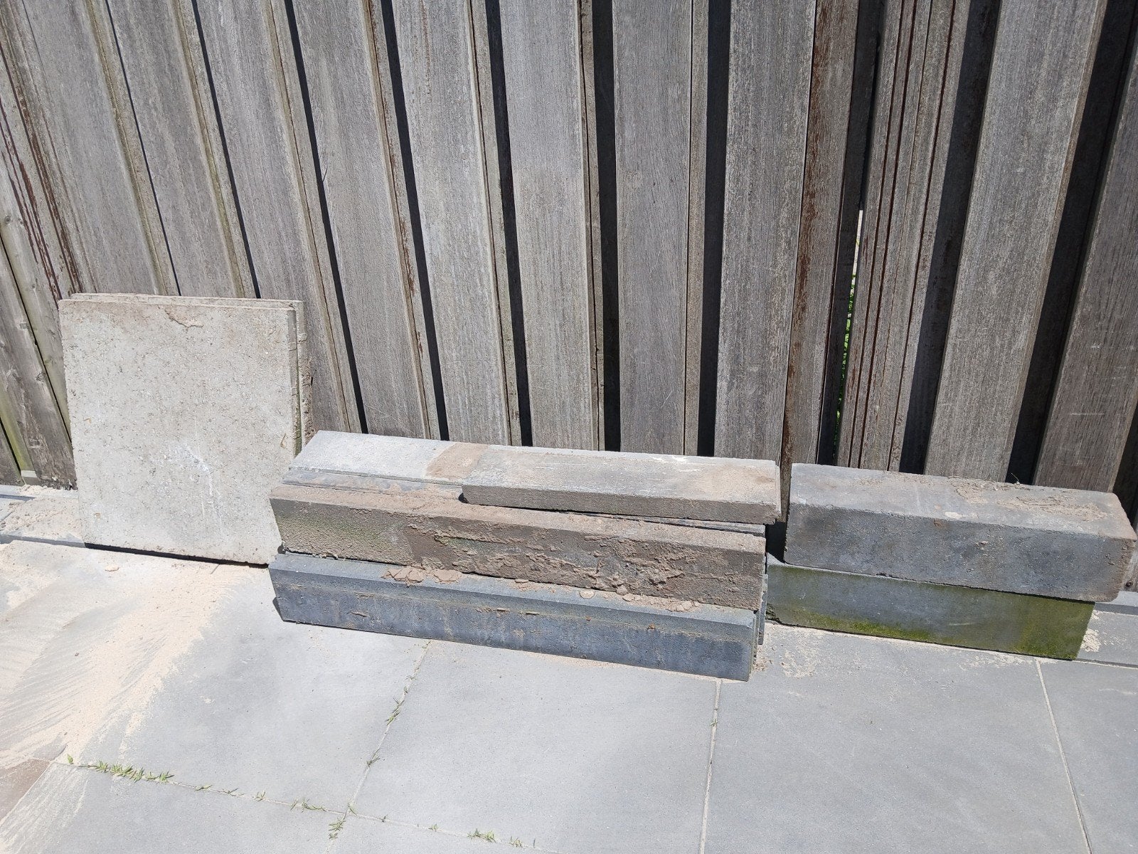 Betonbanden, Ophalen of Verzenden, Gebruikt, Beton, Overige typen