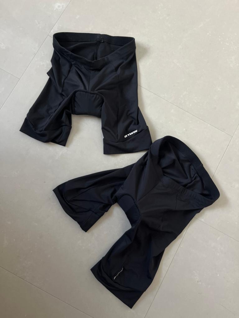 B'Twin en Rockrider Fietsbroeken - Maat M, Ophalen of Verzenden, Gebruikt, Jongen of Meisje, Sport- of Zwemkleding