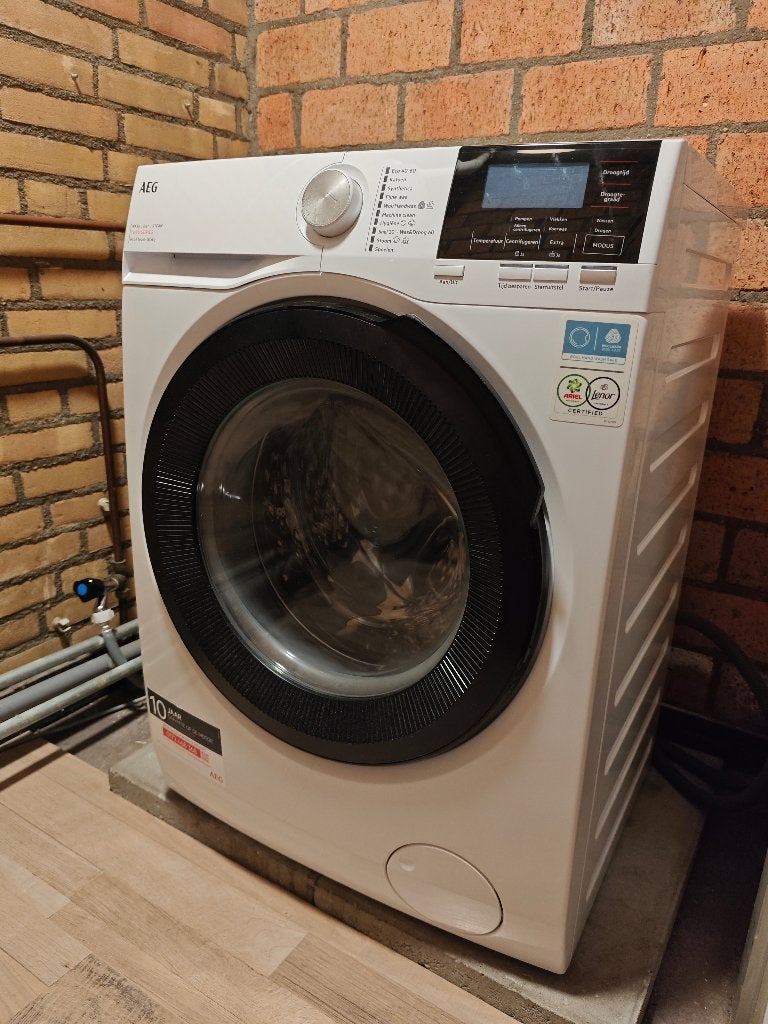 was-droogcombinatie AEG, Witgoed en Apparatuur, Energieklasse A of zuiniger, Ophalen of Verzenden, Zo goed als nieuw, Voorlader