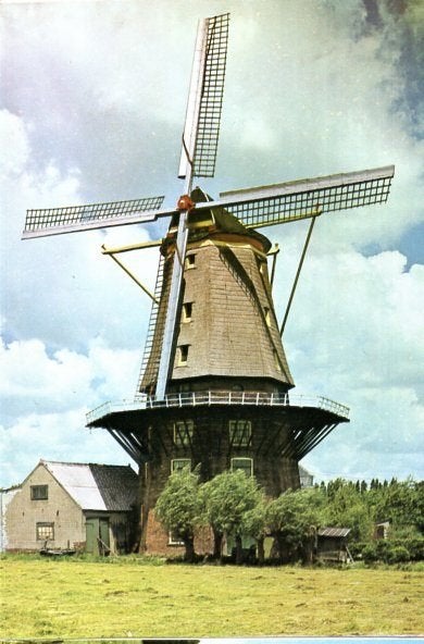(ZH053) Ansichtkaart Arkel molen Jan van Arkel, Verzamelen, Ophalen of Verzenden, 1960 tot 1980, Ongelopen, Zuid-Holland