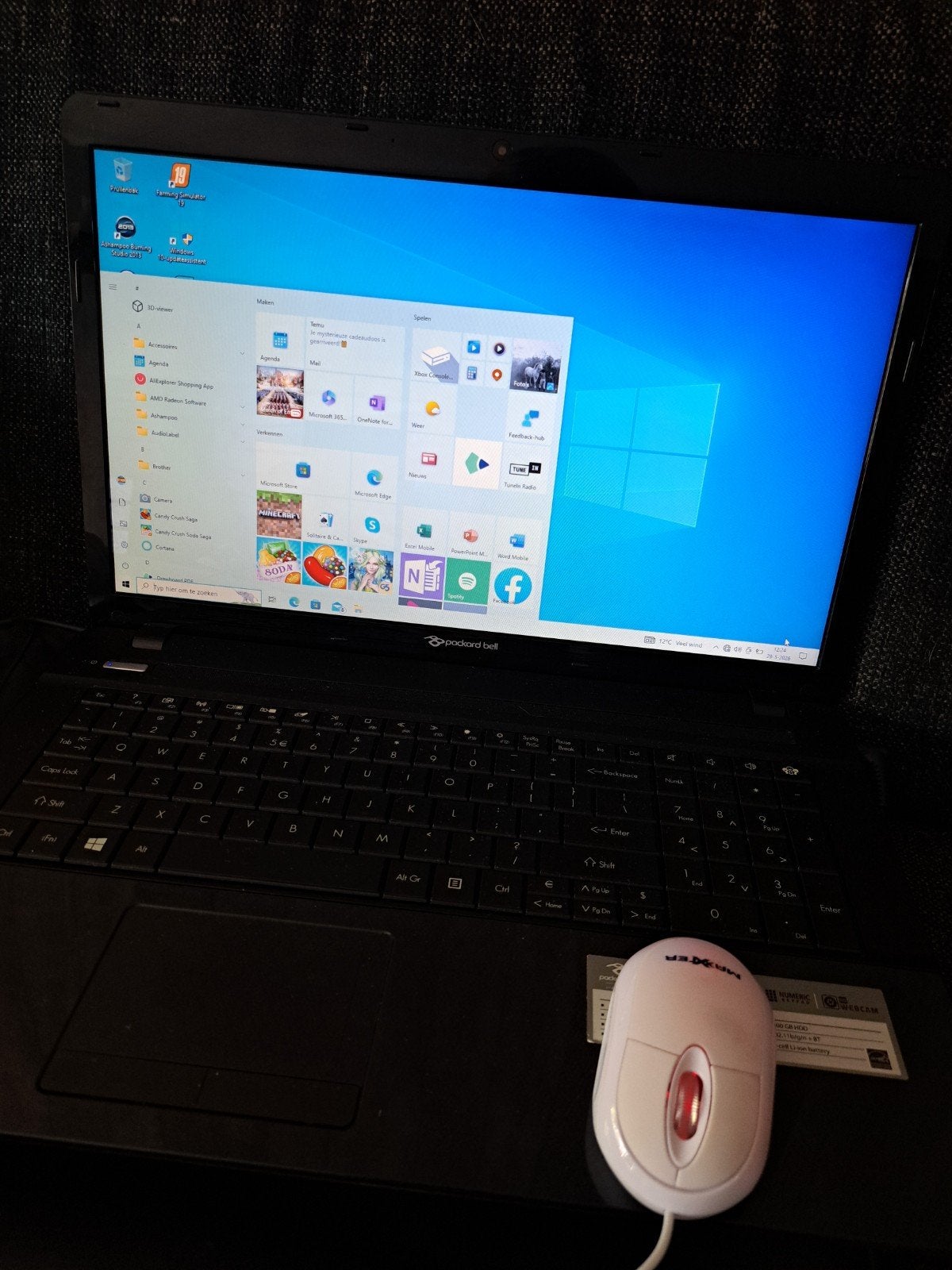 Packard Bell laptop, Computers en Software, Windows Laptops, Ophalen of Verzenden, 17 inch of meer, 2 tot 3 Ghz, HDD
