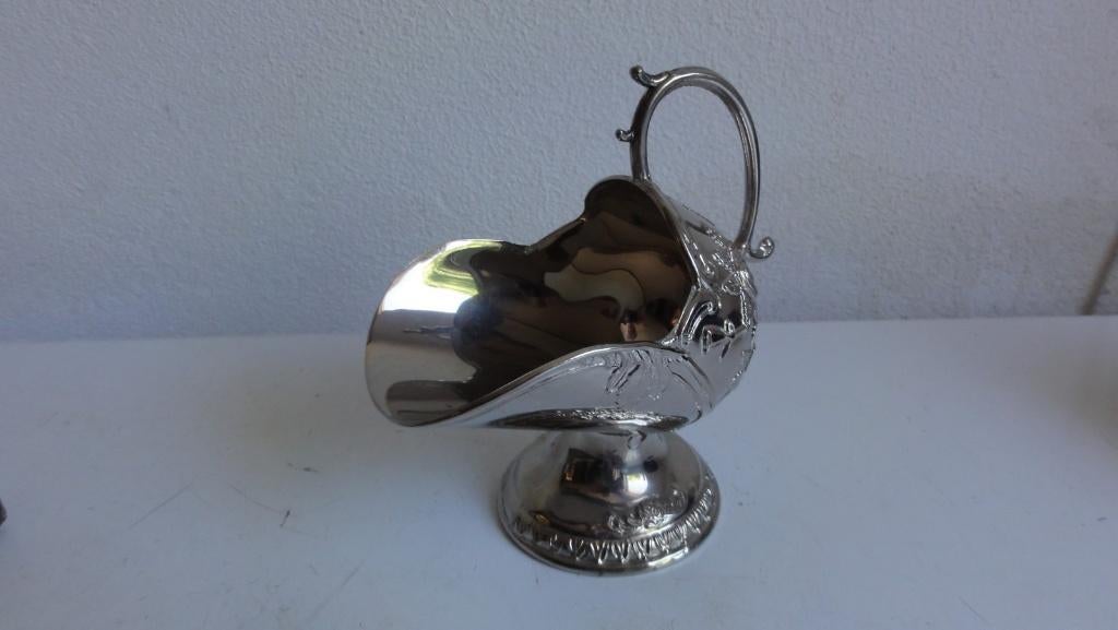 Suikerhelm, suikerpot verzilverd, Ophalen of Verzenden