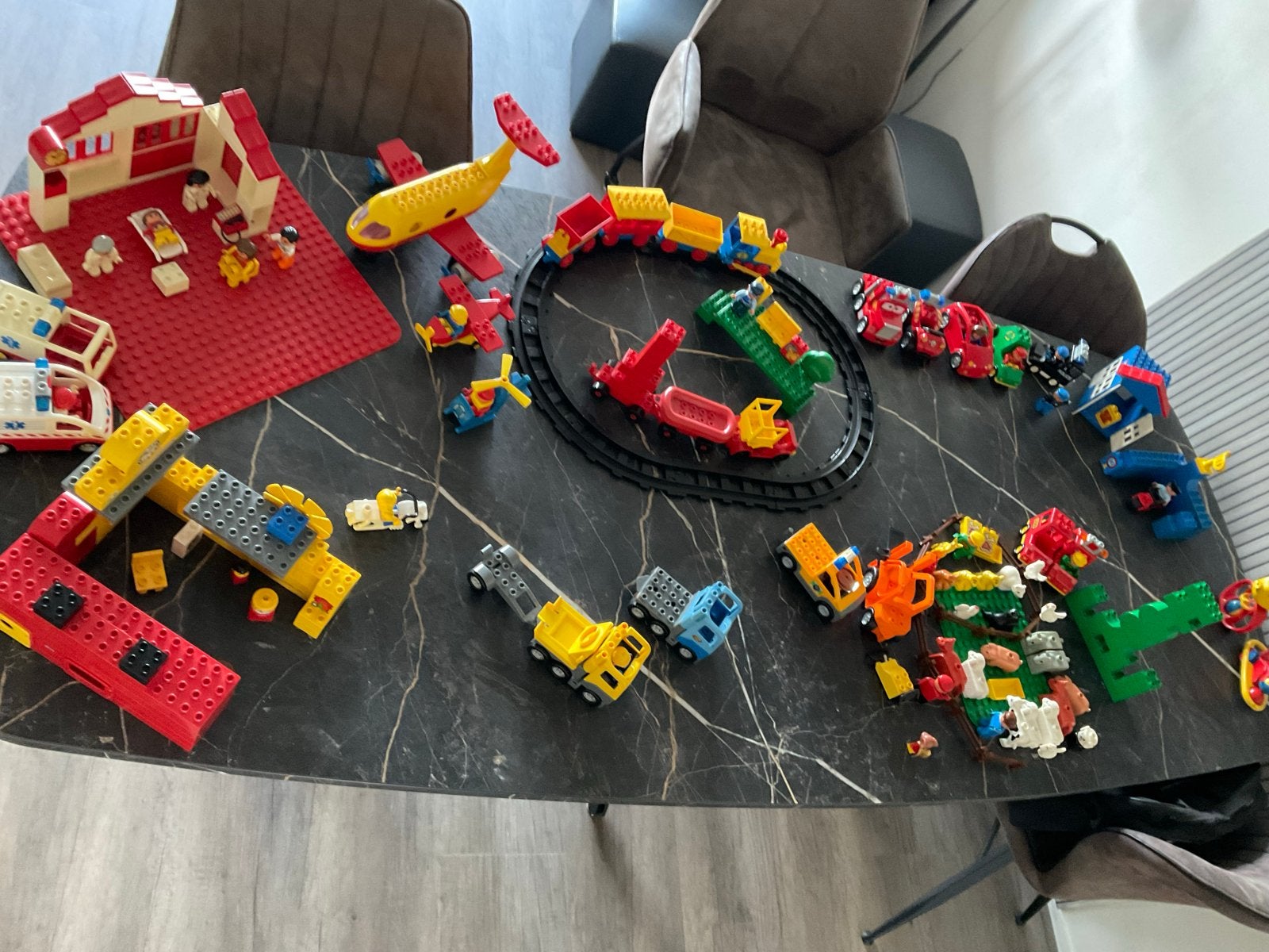 Grote collectie Duplo: Trein, voertuigen, huis en boerderij, Ophalen of Verzenden, Gebruikt, Overige merken
