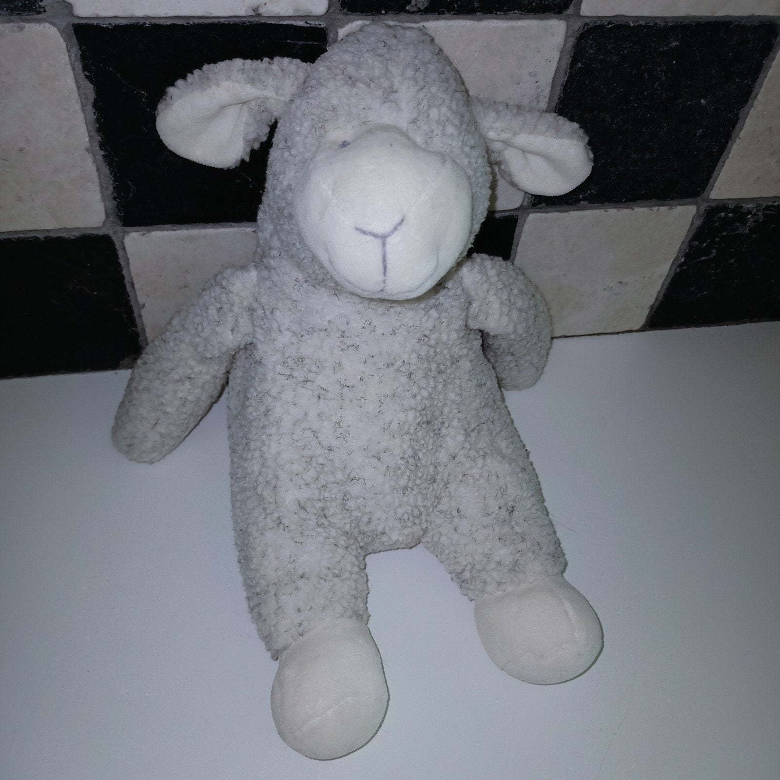 Vintage happy horse schaap. 2000., Grijs, Wasbaar, Ophalen of Verzenden, Zo goed als nieuw